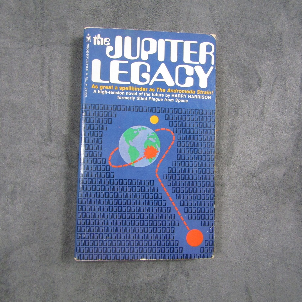 Bantam Book The Jupiter Legacy Harry Harrison OS Blue Sci-Fi Paperback 1970